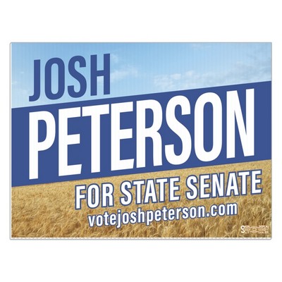 Corrugated Plastic Sign | 18" x 24" | 2 Sides | Full Color | Bleed